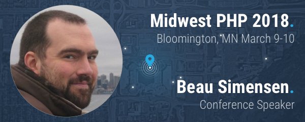 midwestphp's tweet photo. Want to learn about the new @symfony flex? @beausimensen presents: Get Rolling Fast with Symfony Flex at #mwphp18!  https://t.co/Cibo3g2Rzz https://t.co/GCnYPs4SIZ