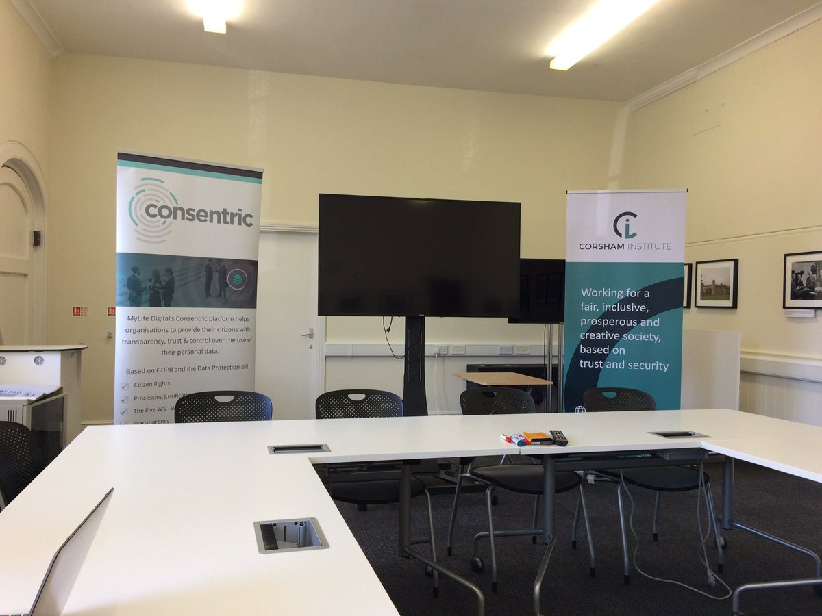 mylife_digital's tweet image. Set up and ready to go for @DigiLeaders #GDPR salon for #gdprweek with @Corsham_Inst @JCCromack and @Ren2099