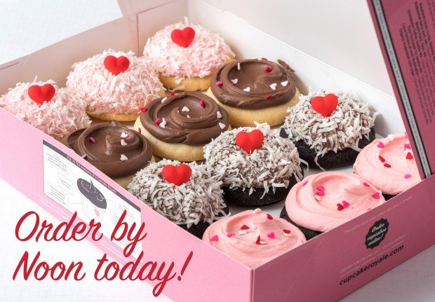 carilynp's tweet photo. What's #love got to do with it? Why, @CupcakeRoyale #cupcakes of course! Today is your last chance to #preorder #cupcakes #Deathcake for #ValentinesDay #whoneedsaheartwhenacupcakewilldoit #loveislove https://t.co/410Ar8LwDz