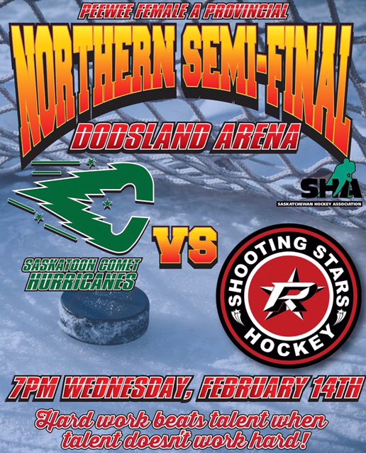 Come watch your local giiirls!! Let’s fill that Dodsland barn!!! #warmerthatway #starshockey