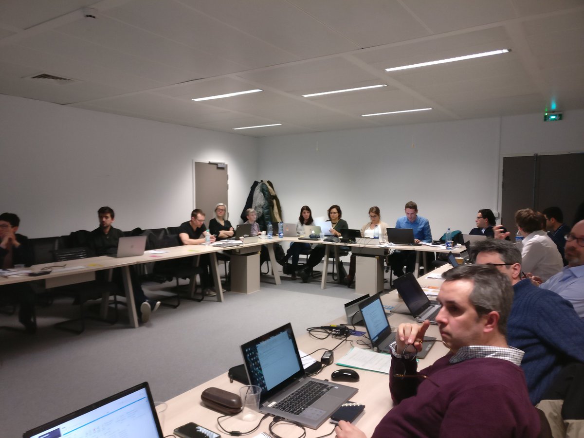 AugustBetzler's tweet photo. Attending the 5GEssence meeting in Paris, having lively discussions on the architecture and use cases! @i2CAT @MiguelCatCid https://t.co/liicaVkyy7