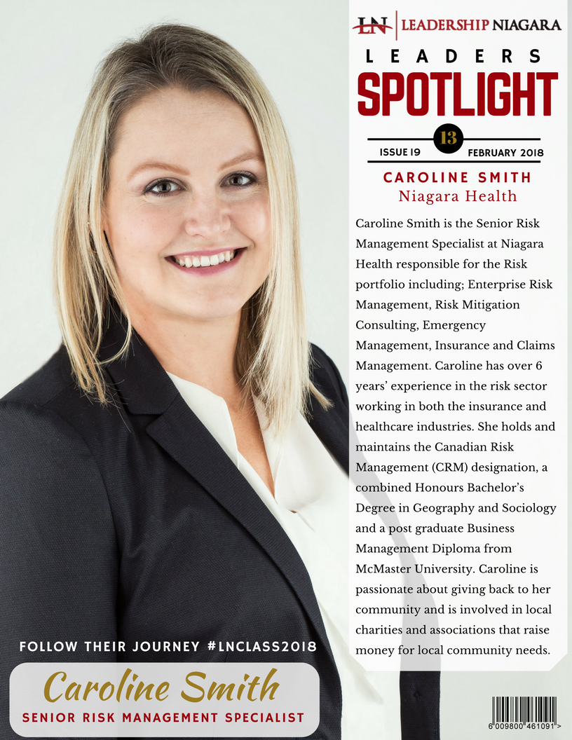 Lead_Niagara's tweet photo. Hey, folks take a look at another dynamic leader from our #LNClass2018. Meet Caroline Smith, Senior Risk Managment Specialist from @Niagarahealth. Follow Caroline and the rest of our with the hashtag #LNClass2018 https://t.co/YHaVagzNGh