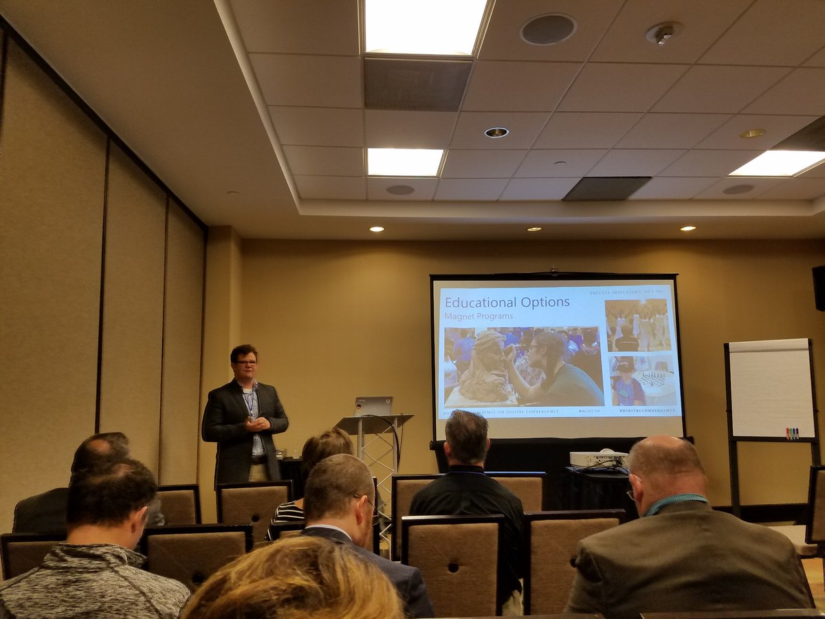 The amount of work being done in Baltimore County Public Schools #BCPS is staggering and inspiring! #NCDC18 #DIGITALCONVERGENCE