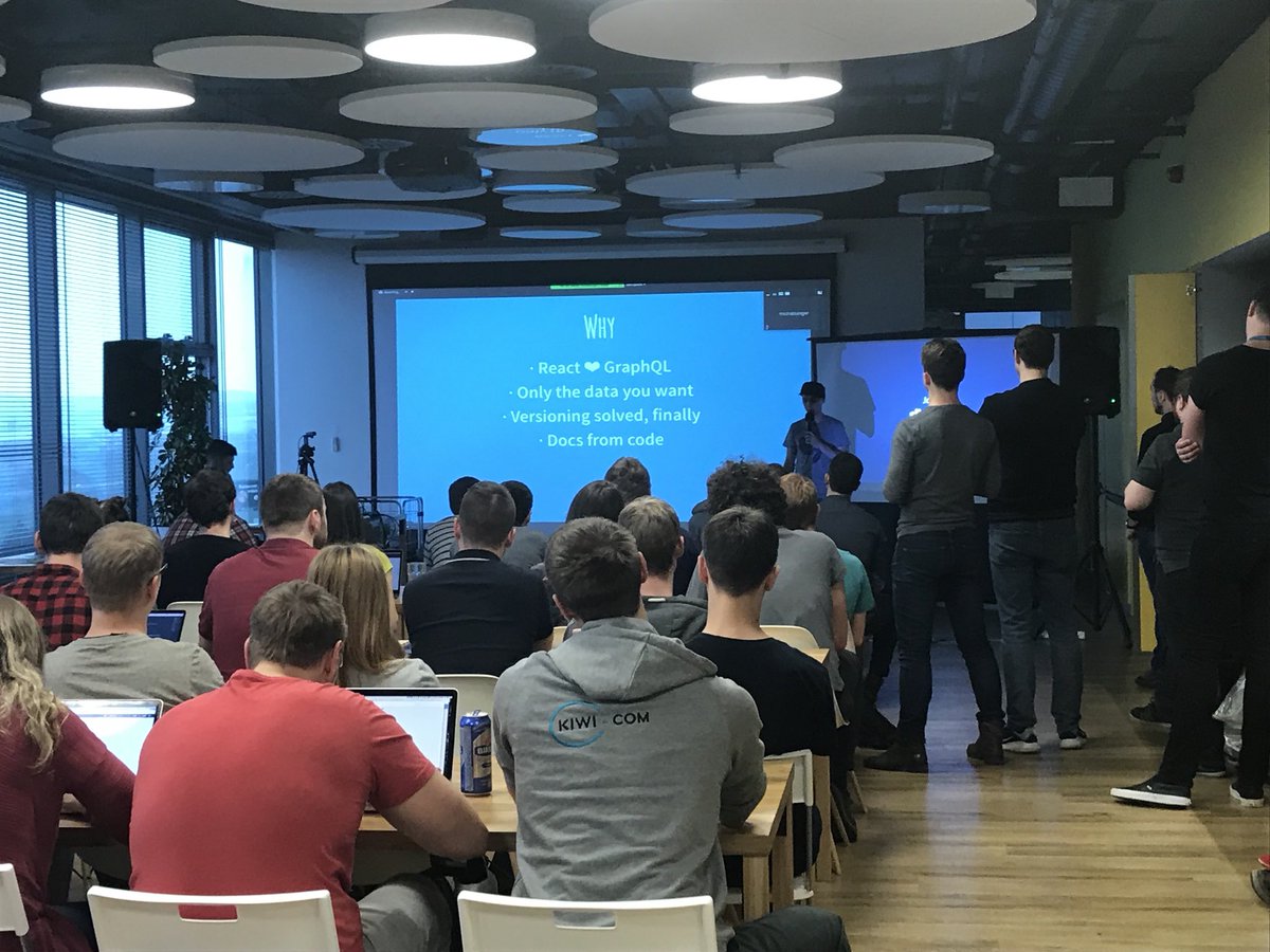 codekiwicom's tweet image. Another #AllDevs meetup at @kiwicom247! This time, Michal Sänger, full-stack Javascript Tech Lead from our Prague office is presenting Kiwi.com #remote teams and the technologies they are using.