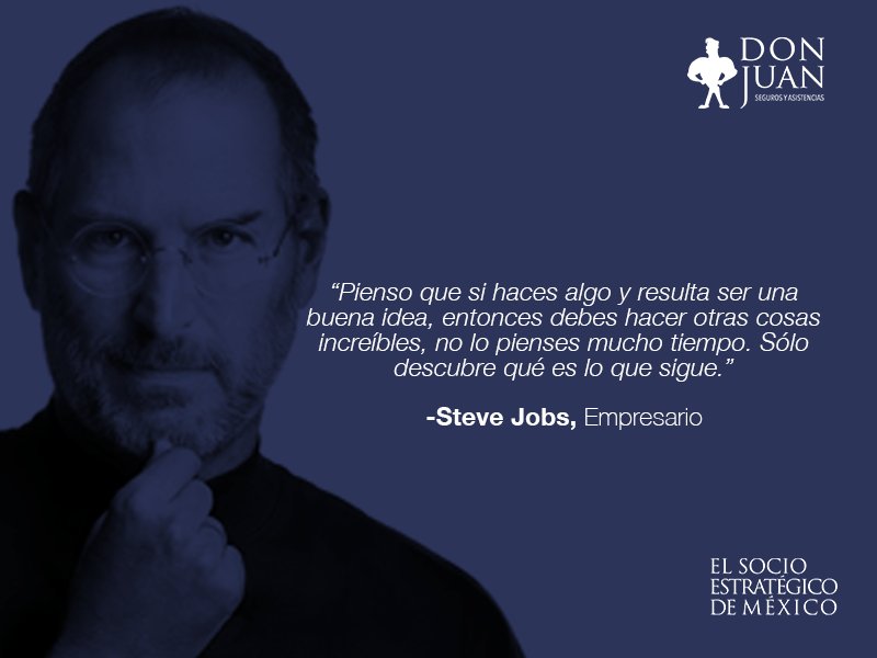SegurosDon's tweet photo. #Seguros #Microseguros #Asistencias #Frase #Quote #SteveJobs https://t.co/RYOSYSZvUS