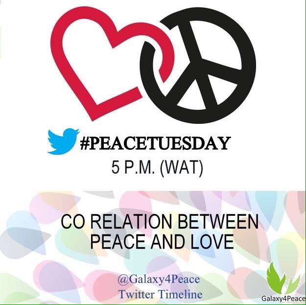 galaxyforpeace's tweet photo. Welcome to #PeaceTuesday

Kindly use the hashtag #PeaceTuesday to enable us capture every input made with regards to the focus https://t.co/iPofwaQY80