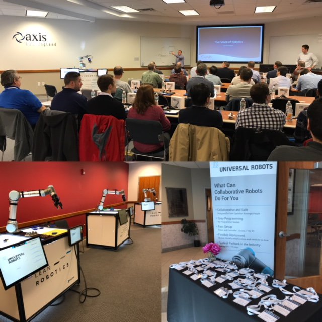 Axis_NewEngland's tweet image. Full house at our 2018 Robot Seminar series! #universalrobots #robotiq #cobots