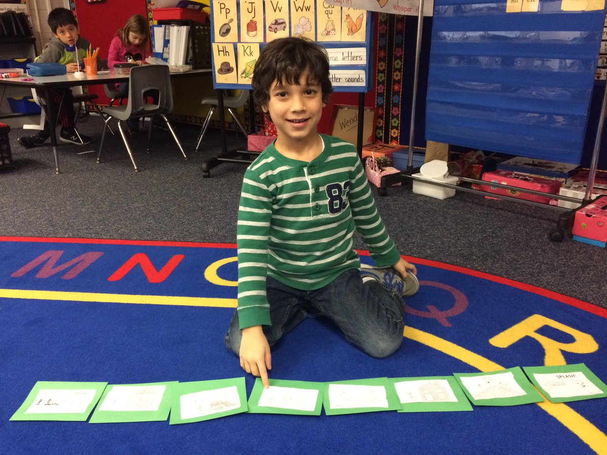 Kindergarteners can put events in order and retell a story 🤓#itsworthit #slatehillstars #3littlepigs