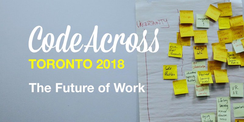 code4ca's tweet image. Toronto! Tickets for the #CodeAcross 2018 hackathon on March 3 are going fast.
Reserve yours today and join over 100 other civic hackers tackling real challenges!
bit.ly/CodeAcrossTO
