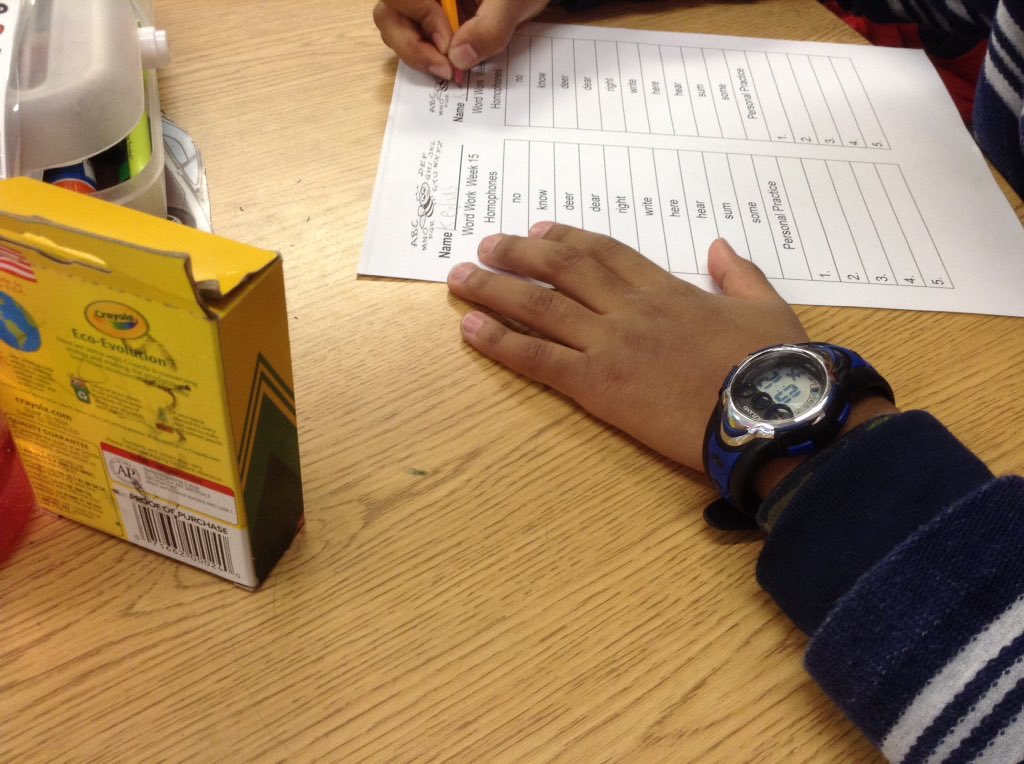 We are doing word study.