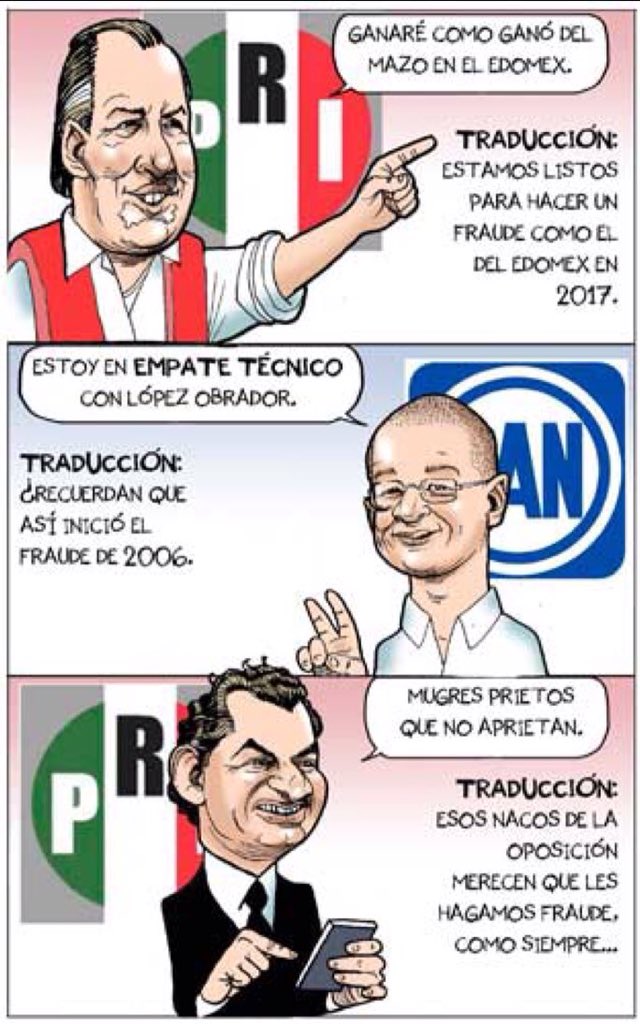 Strang3Phoenix's tweet photo. Los Prietos de #Morena
Que Dice #Ochoa Reza, Somos TODOS 😡😡😡
Ante la Xenofobia del #PRI, La TIBIA respuesta de "liberales" como @LeonKrauze y @DeniseDresserG fue IGUAL a la reacción de #DonaldTrump a la VIOLENCIA #Racista en #Chalottesville
Por @JohnMAckerman y @fisgonmonero https://t.co/BKrXqHiJ7P