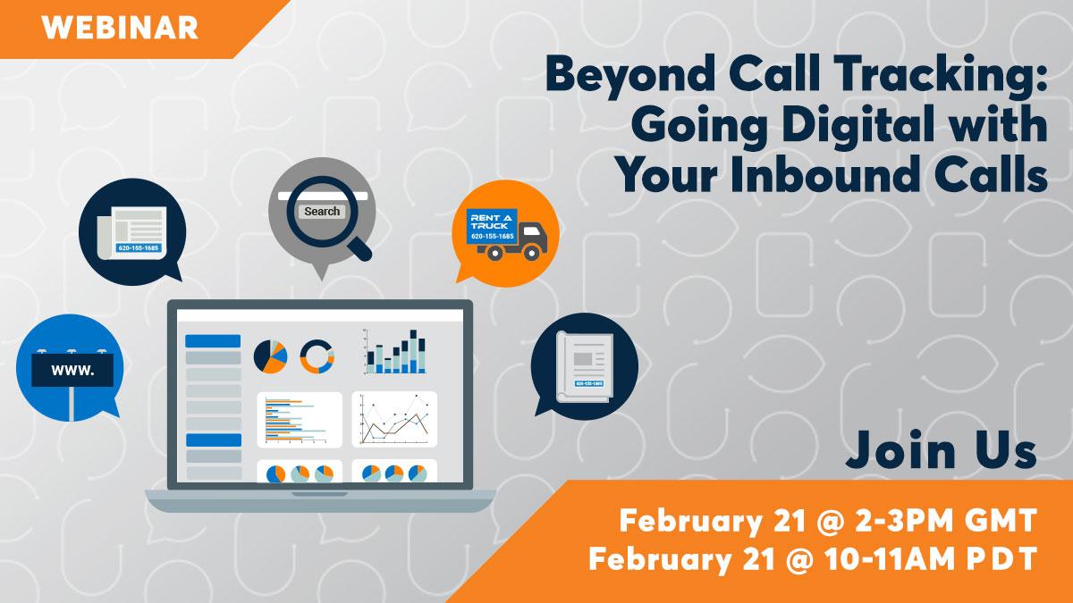 Nexmo's tweet photo. Want to #growthhack your inbound calls channel, like you already do with your websites and apps?
Join our webinar on Beyond #CallTracking on Feb. 21 and take your #inboundcall experience #digital. https://t.co/StSxwjAQFp #marketing https://t.co/IRJgCcdEwQ