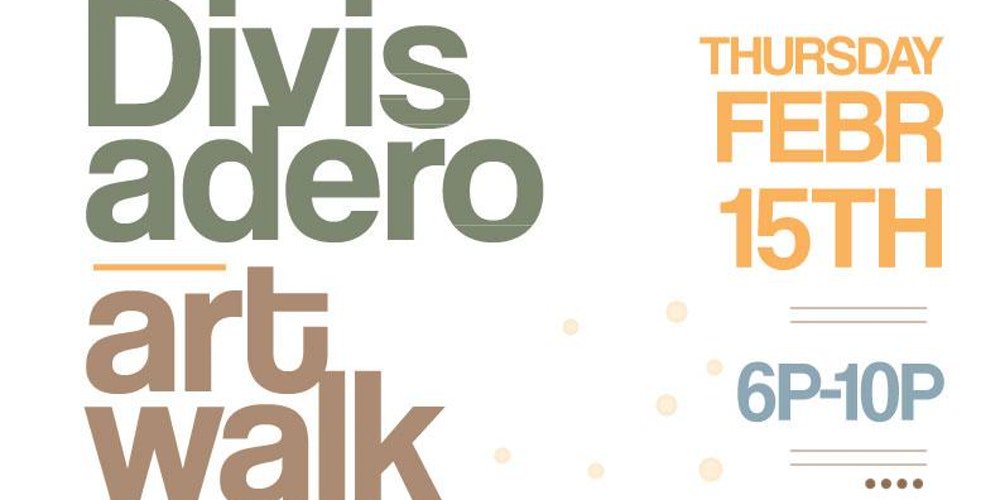 Nearlist's tweet photo. 2018 @DivisCorr @DivisArtWalk @sfbeerweek is here! We're excited to see all the great art along the #DivisaderoCorridor this Thursday. Art, live music & beer tastings for #SFBeerWeek at 14+ businesses b/w #HaightSt x Golden Gate St.
FB event info: https://t.co/ISImkdnyRY https://t.co/MKp02JlgtX