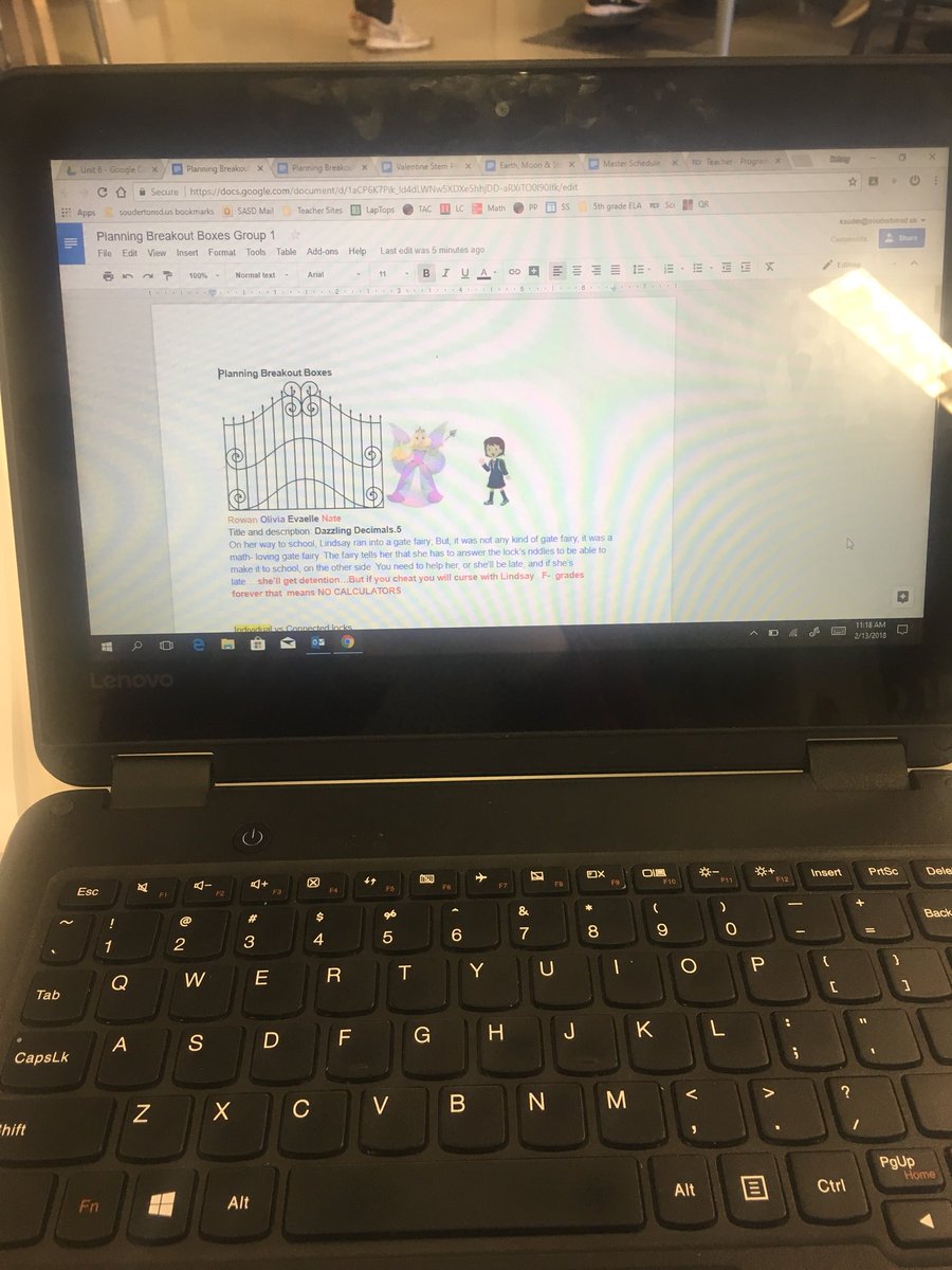 kelseysuder's tweet image. Students are designing their own digital @breakoutEDU boxes for or math unit as part of their learning and I’m obsessed with how they’re starting to turn out! I can’t wait to have you play them! @SASD_OakRidge #iteachfifth #sasdnext