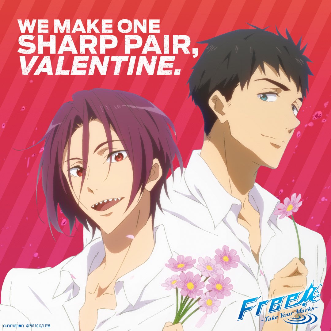 Funimation's tweet photo. 💜💦 #ValentinesDay https://t.co/93zR8ilnDc