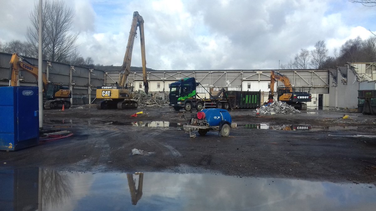 Cuddy demolition progressing well at Alltwen <a href="/MorganstoneLtd/">Morganstone Ltd</a> #demolition