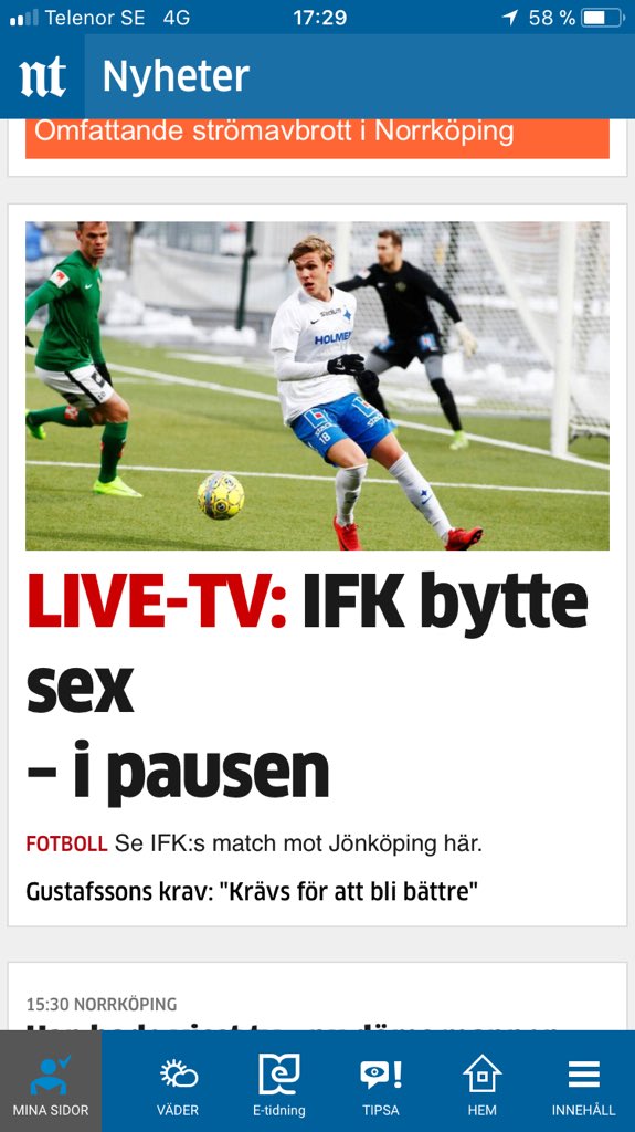 DanielThapper's tweet image. Vad är det här för rubrik? Sex vad? Varför ska det där jäkla tankstrecket in i absolut alla meningar?