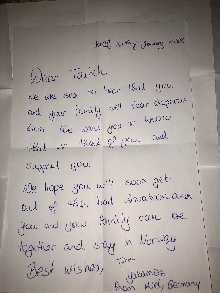 TaibehA's tweet photo. So happy after reading this amazing letters with beautiful words😍 Vielen Dank Deutschland 🇩🇪 Thank you for your support and love❤️ I really appreciate it! @amnesty https://t.co/2SqWB97LQP