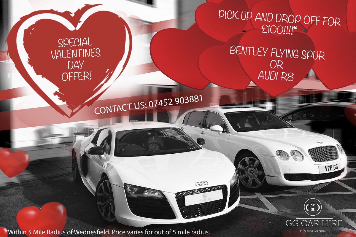 ggcarhire's tweet photo. Last minute surprise? We’ve got you covered!! Message or call us to find out more! #ValentinesDay https://t.co/ewytN03TPt
