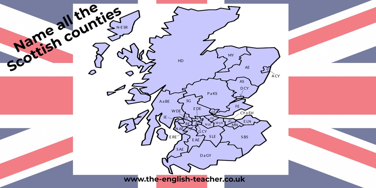 DAREnglish's tweet image. Try and name all these Scottish counties. We'll be impressed if you can (we couldn't get them all!) #UKMap #Scottishcounties
