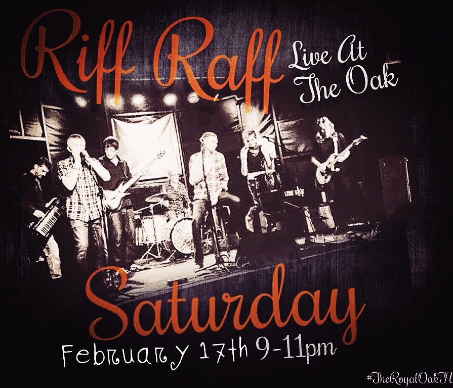 Live at The Oak this Saturday night #TunbridgeWells #TheRoyalOakTW #LiveMusic #FreeLiveMusic <a href="/bandriffraff/">Riff Raff Band</a>