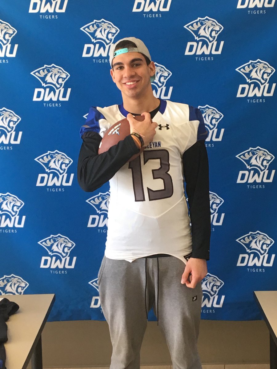 NELHSknights's tweet photo. Congrats to Joao Godoy, who has officially signed with @dwtigerfootball to continue his education and football career! https://t.co/r4Xhpgn5W6