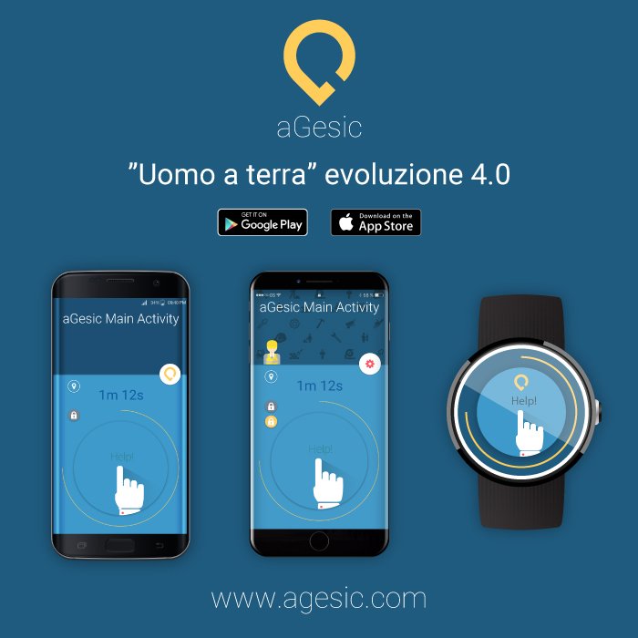 sdashie's tweet image. Siamo lieti di presentare gli aggiornamenti di @aGesic l&apos;#app pensata per le persone che lavorano da sole e che con la nostra applicazione hanno la possibilità di inviare anche in stato di incoscienza un allarme perchè l&apos;#evoluzione non si può fermare agesic.com