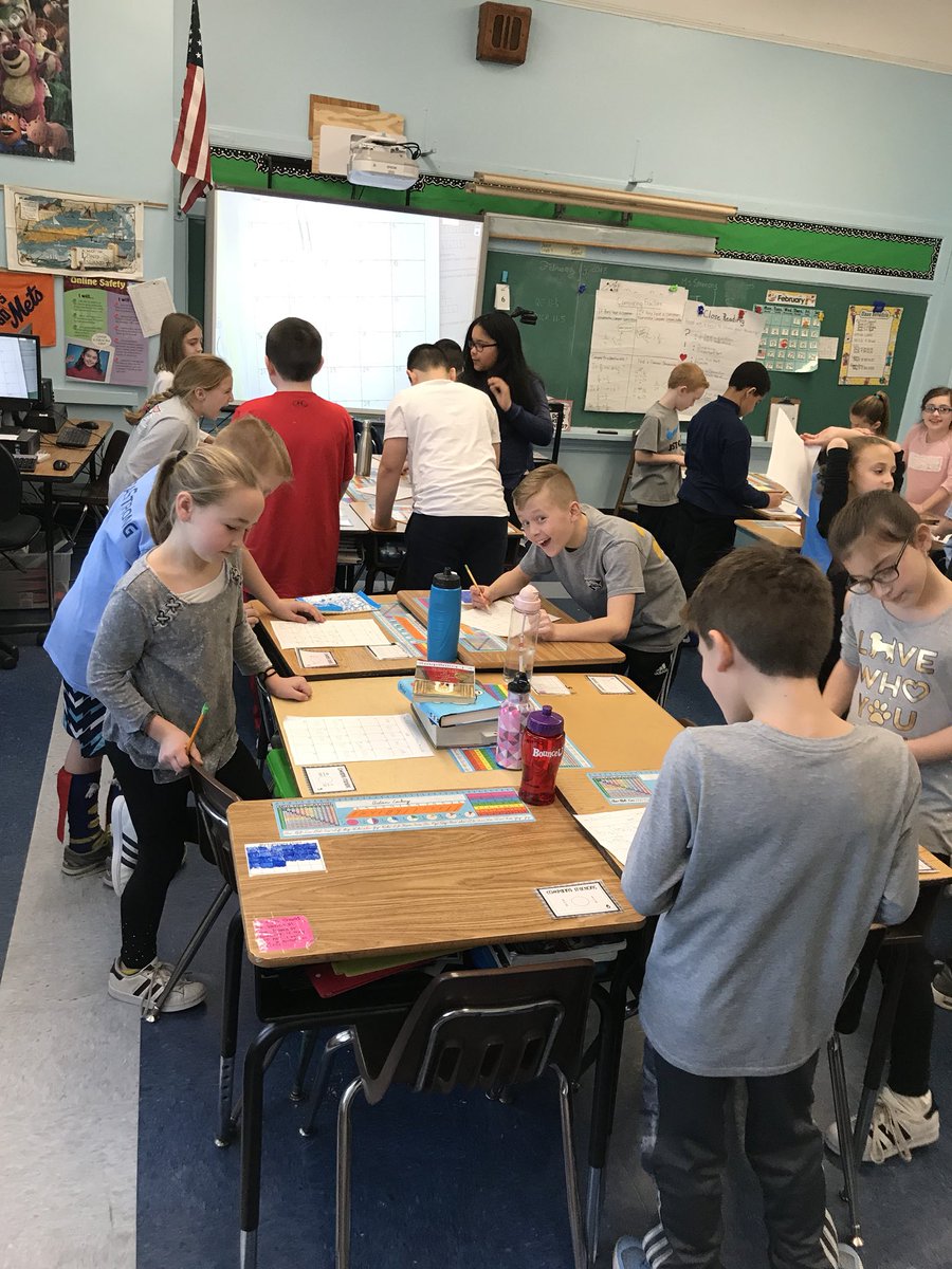 MrsDeJoy's tweet photo. Comparing fractions in this fun game of scoot! Thanks @Misssimmons14 ! @OaksSchool3 @ms_goldstein3 @MsBucking https://t.co/a4M4iqESgy