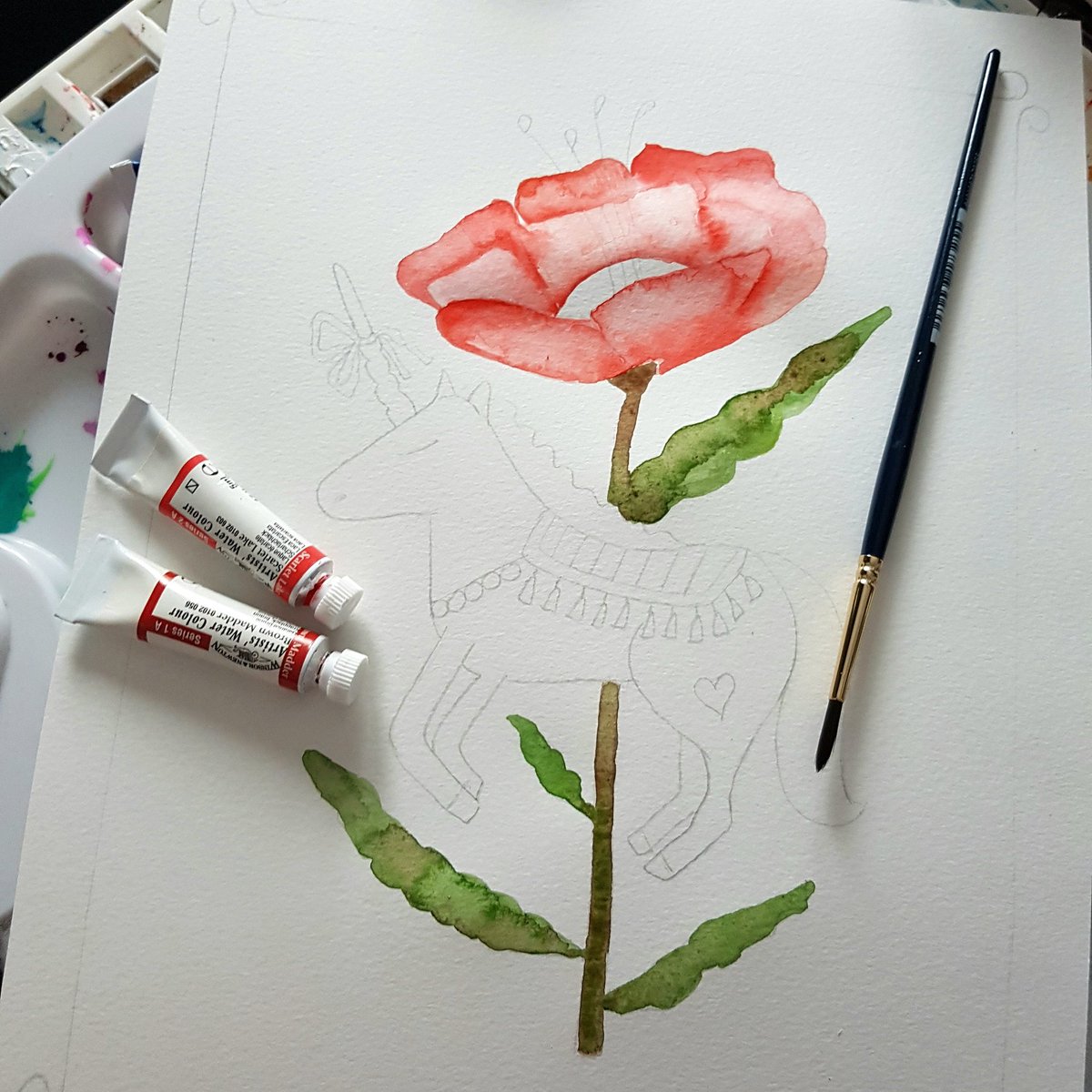 budupi_com's tweet photo. Unicornio y flor

#watercolour #art #flor #coloring  #artofinsta #ilustraciones #originals  #foliofeatured #colorful #atwork #watercolourillustrations  #editorial #artprint #amantes #handpainted #print #sketchbook #flowers  #floralpainting #artfolk #folk #unicor https://t.co/D0IFAV7D78