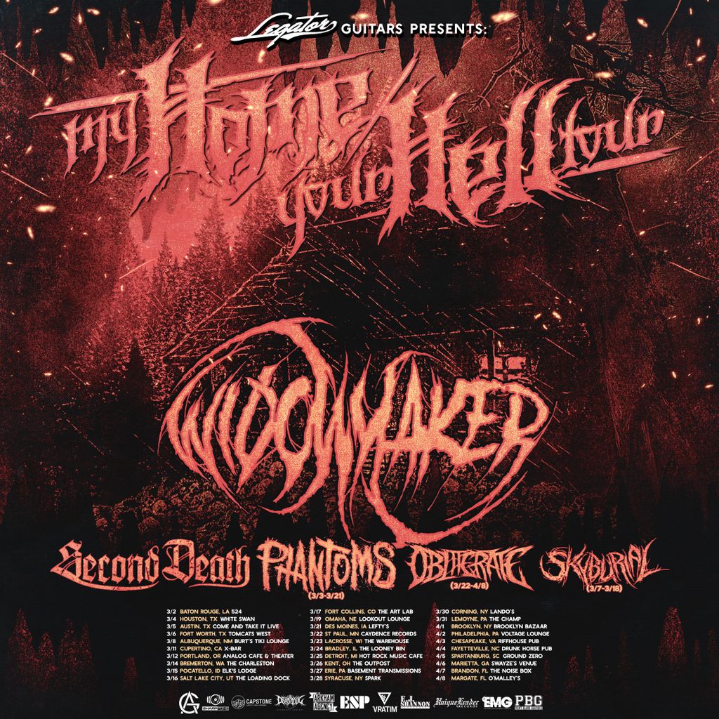We are excited to announce that <a href="/Phantoms_Metal/">Phantoms</a> will be joining <a href="/widowmakerband/">W I D O W M A K E R</a> on the My Home Your Hell Tour alongside <a href="/seconddeath229/">Second Death</a> <a href="/obliteratemetal/">Obliterate</a> and <a href="/SKYBURIALCO/">SKYBURIAL</a>!