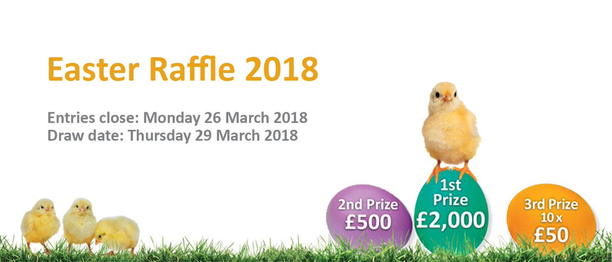 Our Easter #raffle is here &amp; we've made it easy for you to enter #online by clicking this link thameshospice.org.uk/raffle. It’s £1 to pay &amp; 3 entries could pay for a lunch for a #patient at our Day Therapy Unit 🐥🐤🐣(no under 16s are permitted to enter the raffle) #thameshospice