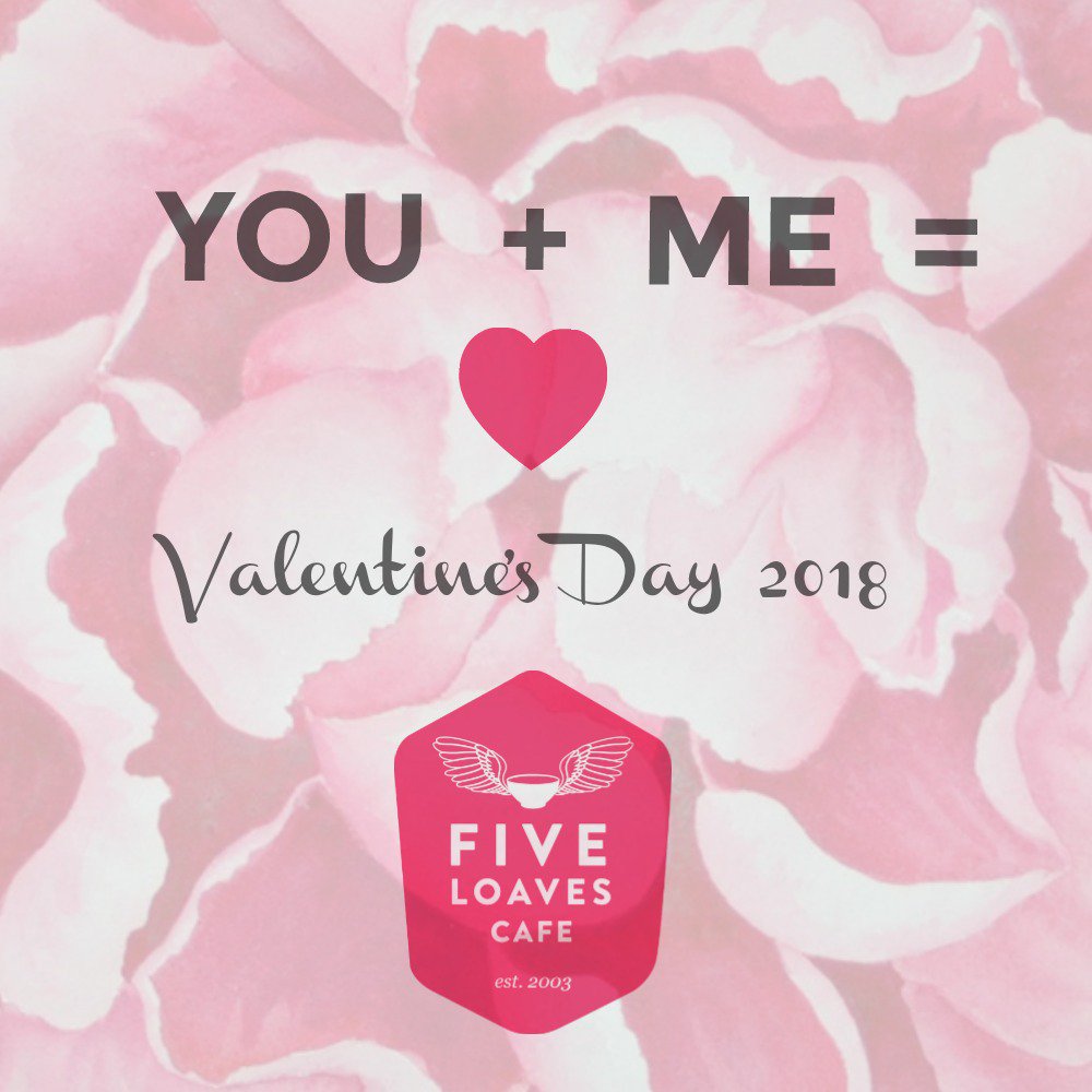 It’s almost here! If you still haven’t decided which of our locations to pick from for your perfect date night, head to fiveloavescafe.com to see what is in store! #fiveloavescafe #gfh #bemyvalentine