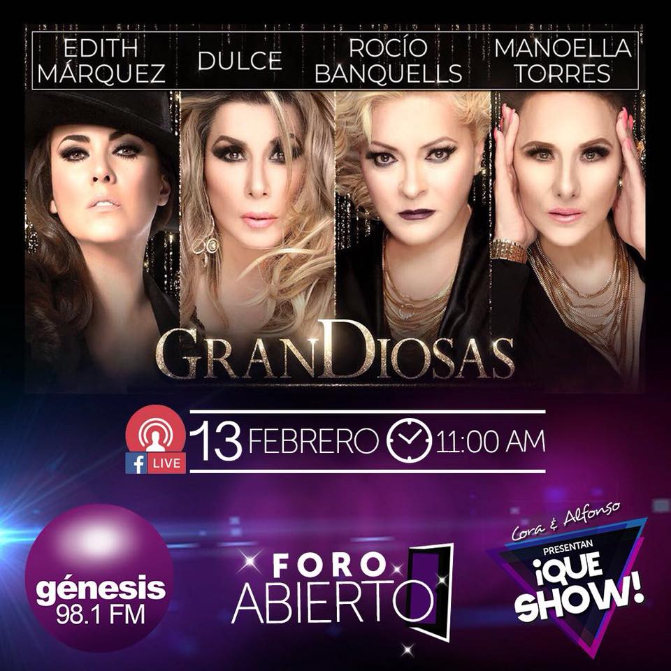 upuente's tweet image. ya inicio #QueShow con @coraneldagzz  y @APerezColunga  por @genesis981fm player.listenlive.co/33171/es  hoy en #ForoAbierto @GranDiosas2018