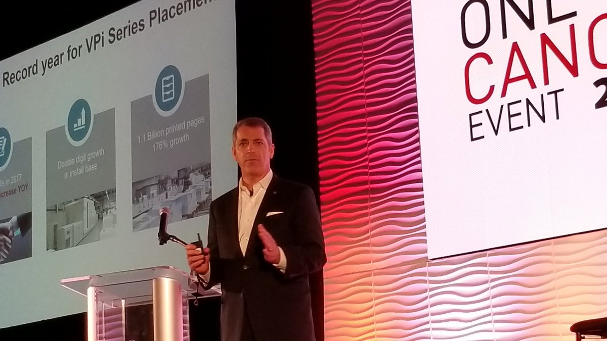 PrintMediaCentr's tweet image. . @FmcmahonA @Canon_Solutions returns to talk #inkjet #i300 #ColorStream at #PrintCanon