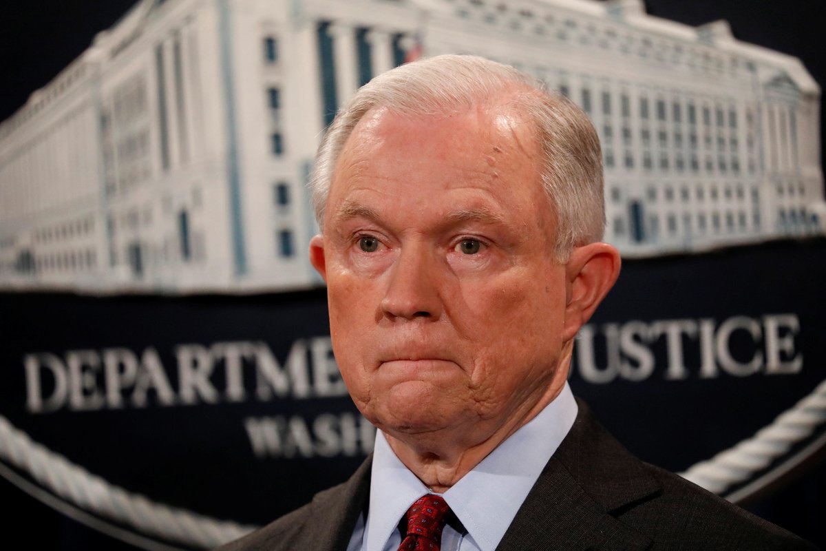 ColorOfChange's tweet photo. Sign the petition: Tell @AlabamaStateBar to #DisbarSessions. He was very clear in referring to law enforcement as "Anglo-American heritage. One year later @TheJusticeDept is still led by a white supremacist. https://t.co/ckQJETryf7 https://t.co/uxoiVdmIO8