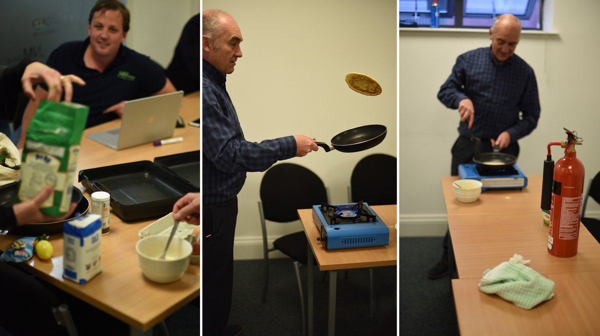 nmgroupinnovate's tweet photo. Having a flipping good time celebrating #PancakeDay at NM Group today! https://t.co/lyWreYyK8E https://t.co/JY5DsvJsS5