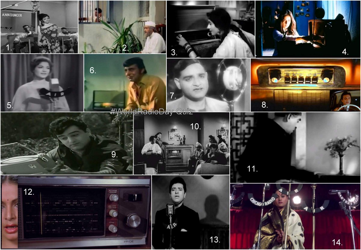 #WorldRadioDay Quiz - Identify 14 popular songs, featuring an original Song on air on #Radio with protagonist either singing on Radio or listening..