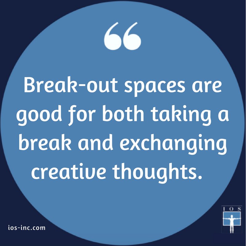 IOSINC's tweet image. Break-out spaces are good for both taking a break and exchanging creative thoughts. #OfficeDesignTips