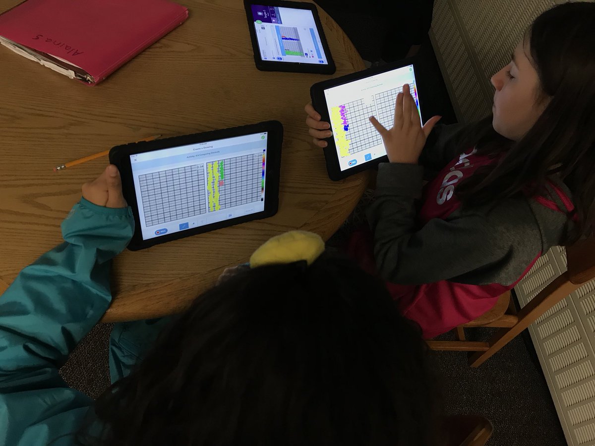 kast0406's tweet photo. 5th Gr Ss @Tanglen5thGrade @LHTanglenSchool working on sharing their mathematical thinking with @Seesaw #ProductiveStruggle #SharingThinking https://t.co/1kCO71gY6q