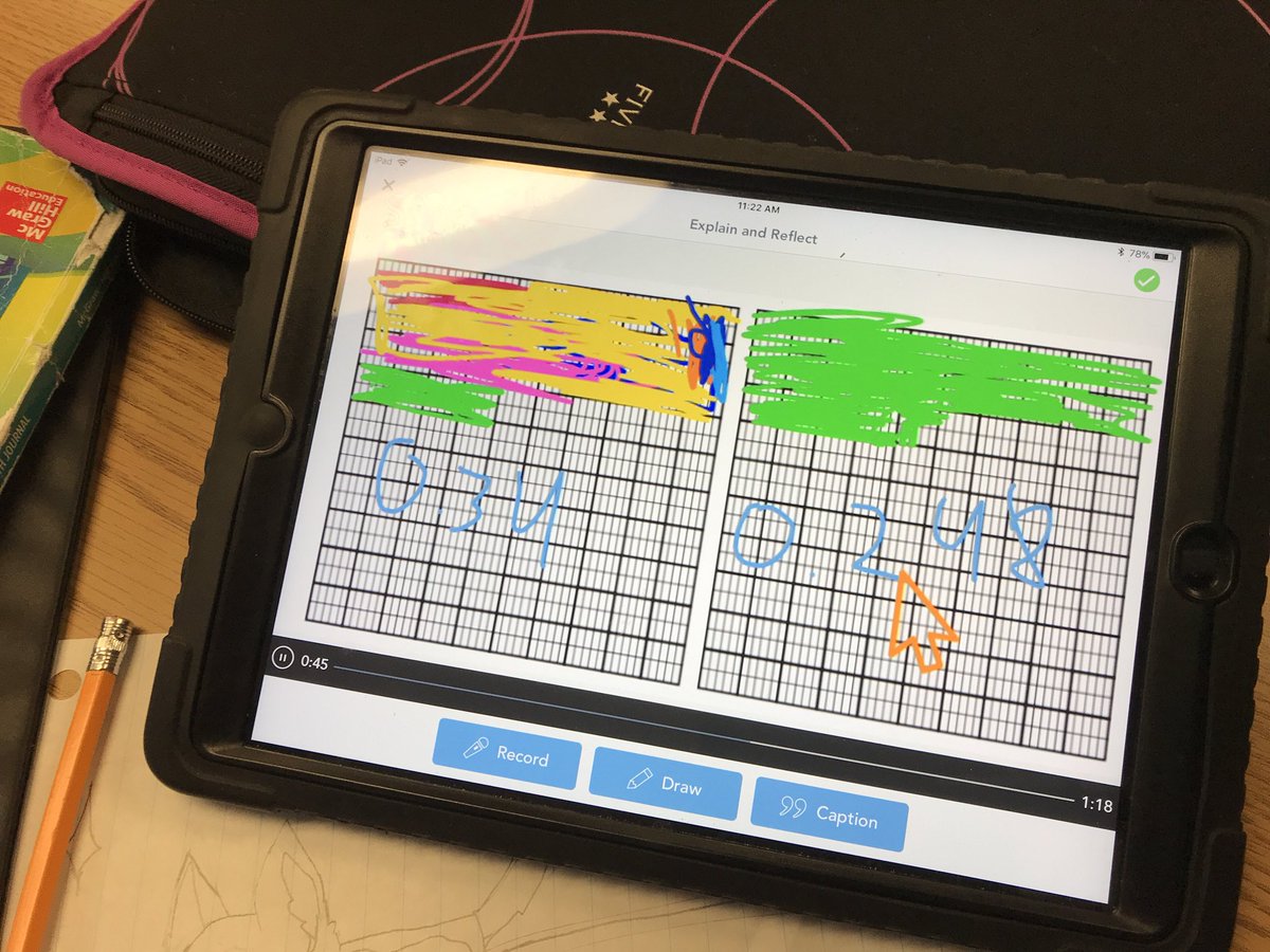 kast0406's tweet photo. 5th Gr Ss @Tanglen5thGrade @LHTanglenSchool working on sharing their mathematical thinking with @Seesaw #ProductiveStruggle #SharingThinking https://t.co/1kCO71gY6q