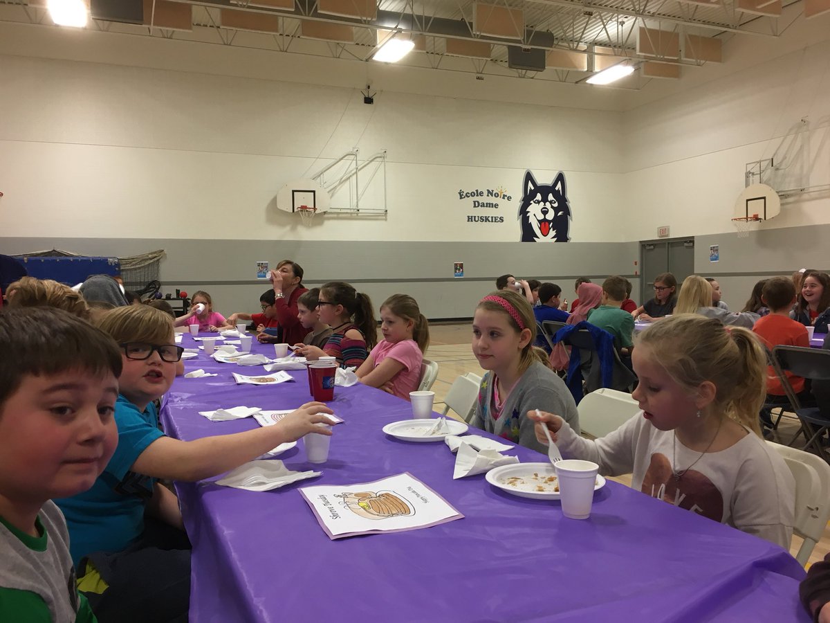 Thank you to the grade 3 students and staff for another great pancake breakfast! <a href="/ENDHuskies/">École Notre Dame</a>