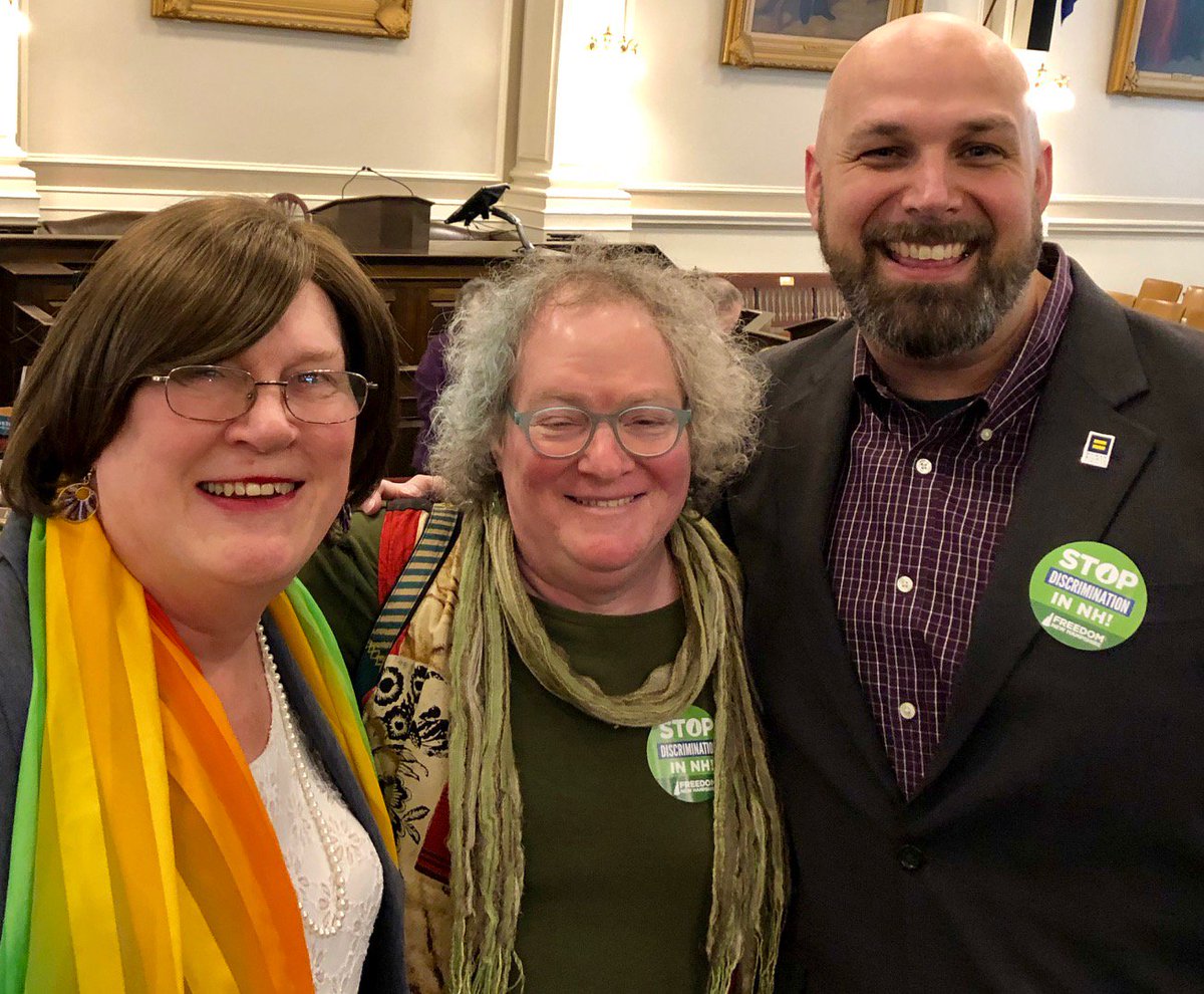 Supporters gather at committee hearing in New Hampshire on the importance of passing non-discrimination protections for transgender people.