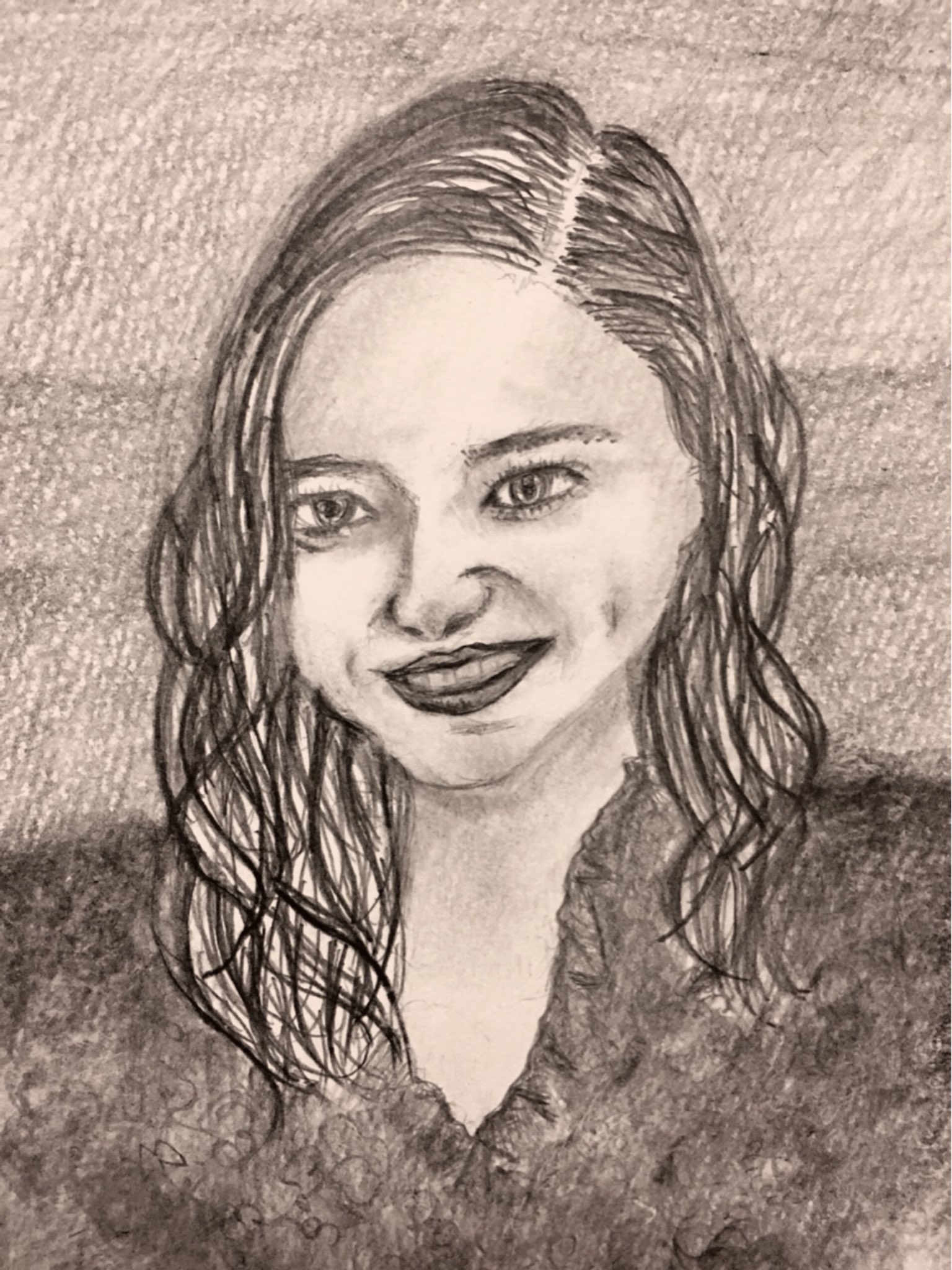 இல トヨダノリコ ニコッと笑う顔も好きです デッサン 鉛筆画 人物画 デッサン同好会 絵描きの輪 絵描きさんと繋がりたい 貴乃花 欽ちゃん ミランダカー Twitter