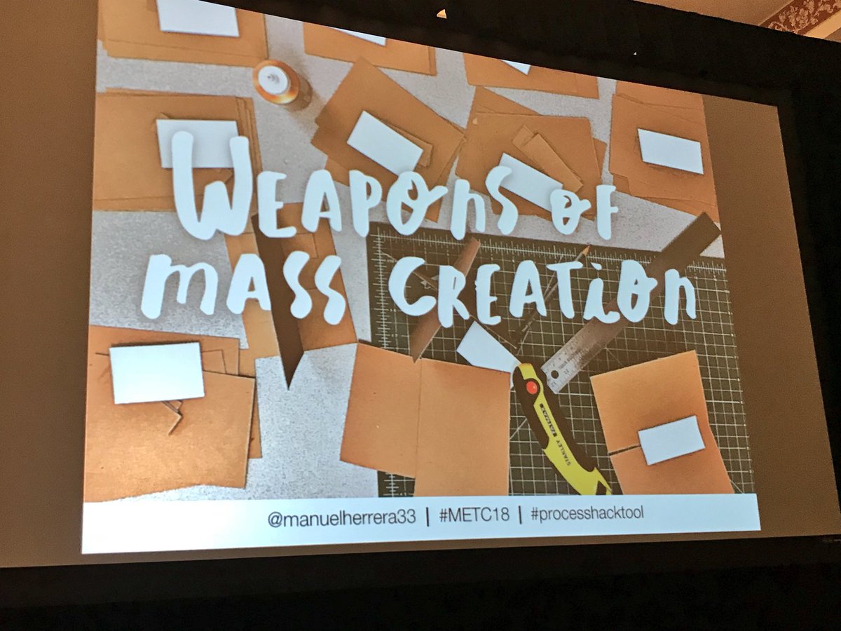 LauraGilchrist4's tweet photo. Explicitly teach kids building methods—to create prototypes. HACK—$$ is NOT required! #weaponsofmasscreation Our makerspaces must teach ways to build —beyond duct tape n hot glue. #agile #design #dtk12chat #designthinking #processhacktool #metc18 @manuelherrera33 #moedchat https://t.co/ISttq036TZ