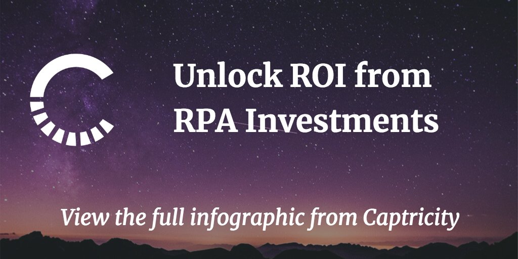 The biggest reason RPA projects fail: poor data quality. Find out how you can increase ROI from RPA investments and check out Captricity's newest infographic! | bit.ly/2BWYLgy