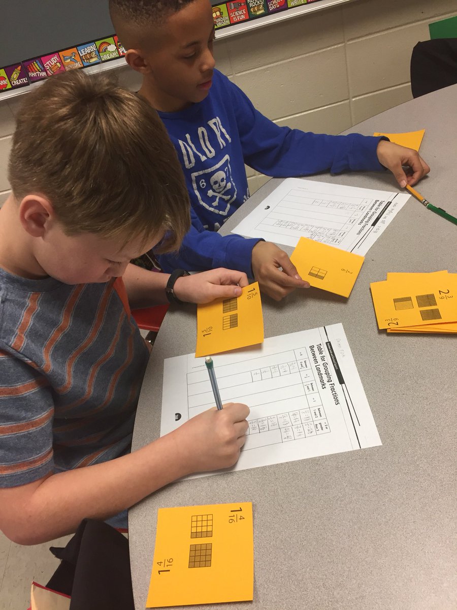 SuzannaGibson1's tweet image. Comparing Fractions to Landmarks #LearningtoLead #amstimath @TCBOE_LES @TCBOE