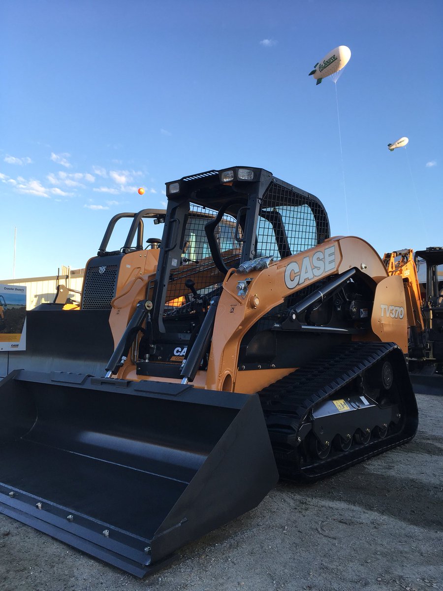 CaseCE's tweet photo. Morning breaking here at #WAE2018. Lots of great new models in the booth, including the all-new TV370 and C Series compact excavators. We’re in the CASE booth on South between O and P! Stop in and see Jeff! https://t.co/u8MreXyJBT