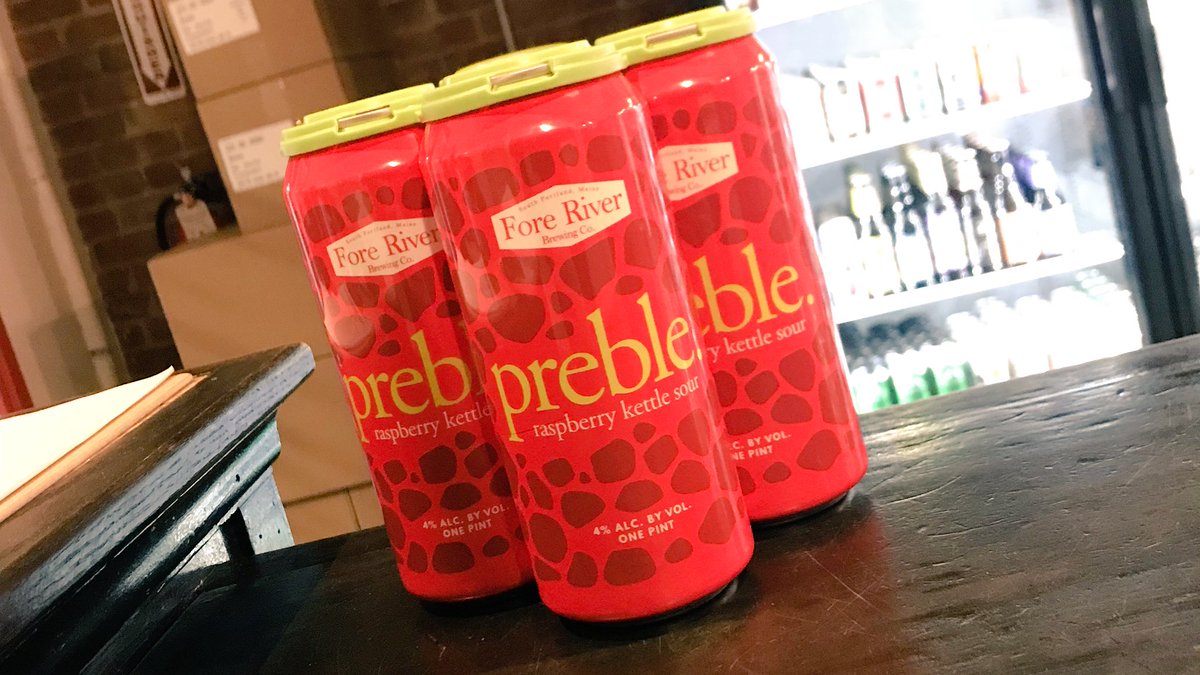 cbc_fortpoint's tweet photo. Slightly obsessed with this Raspberry Kettle Sour from @ForeRiverBrew - luckily we just RESTOCKED the #SourSection here in beautiful #FortPoint with plenty of PREBLE cans! #deliveryday https://t.co/bE3ZfIlpmP