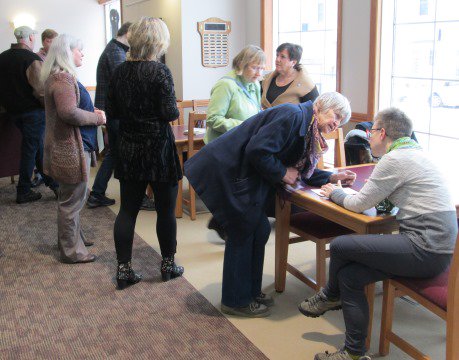 rwlibrary's tweet photo. Thank you Mayor Sue Foxton @NorthDumfries for helping launch our 2018 artist-in-residence program featuring our new artist @AngelaGrasse. Creativity was flowing at the mini-workshop! Discover how you can get involved &amp; register https://t.co/YIdeLOnadR https://t.co/uvNc43Qqi7