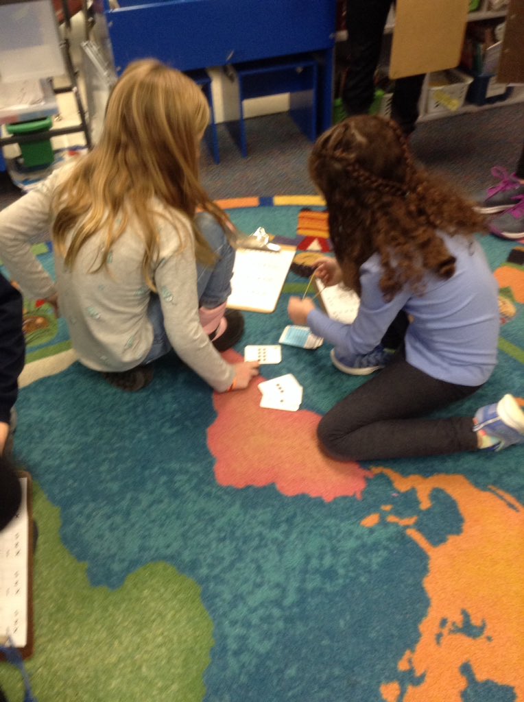 Were playing a math game .